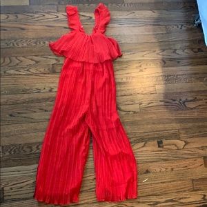 Red jumpsuit